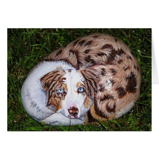 Carte de chien "Rusty" (Devant horizontal)