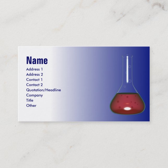 Carte de chimie (Devant)