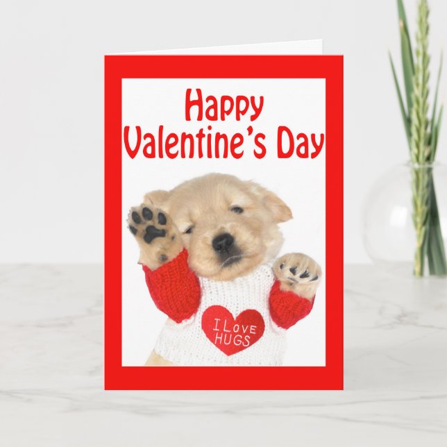 Carte de chiot de golden retriever de (Devant)