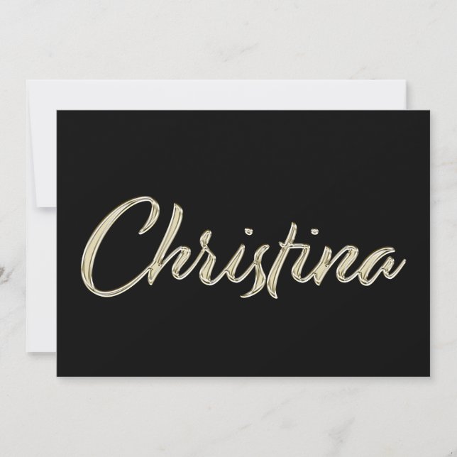 Carte de Christina white gold (Devant)