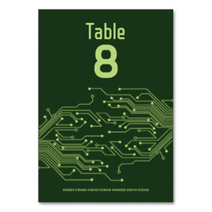 Carte de circuit d'ordinateur vert Barre Mitzvah