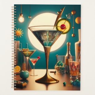Carte de circuit futuriste atomique Martini