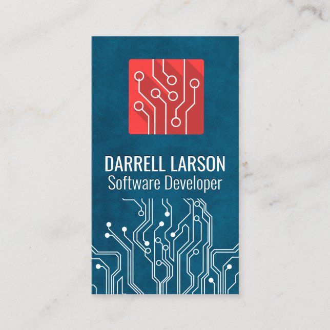 Carte de circuit | Logo Red Tech (Devant)