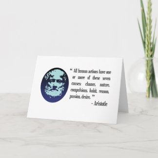 Carte de citations philosophiques Aristote