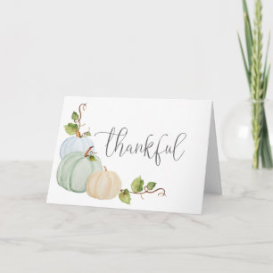 Carte de citrouille Thanksgiving personnalisée