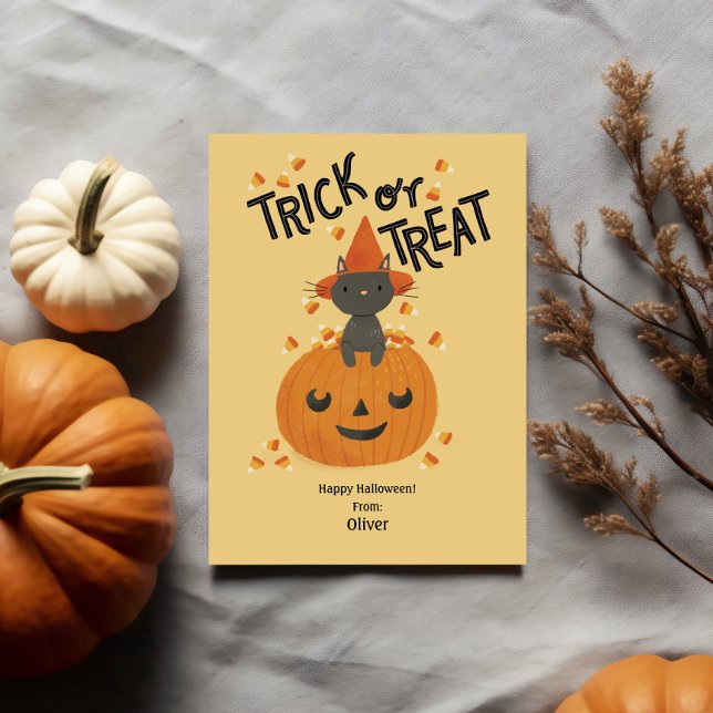 Carte de classe Halloween pour enfants (Créateur téléchargé)