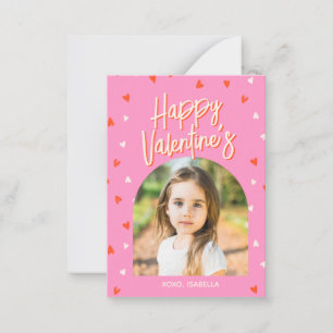 Carte de classe photo personnalisée Cute Valentine