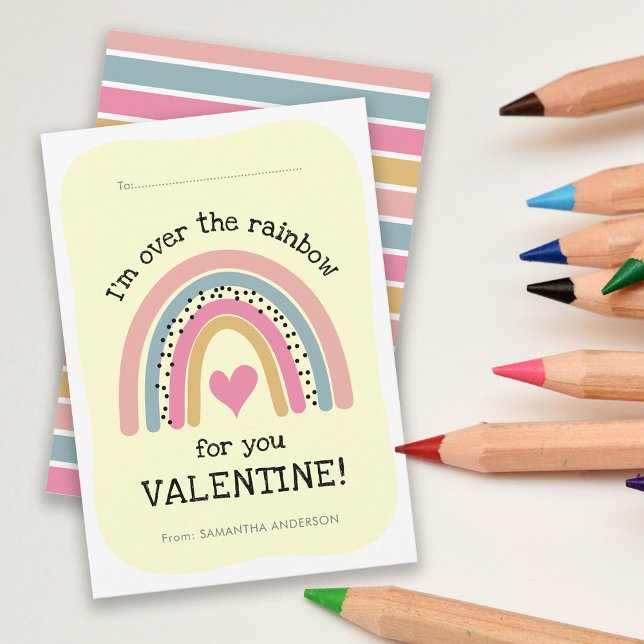 Carte de classe Rainbow Friendship Valentine's (Créateur téléchargé)