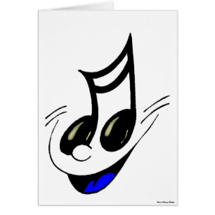 Carte de clé de musique joyeuse