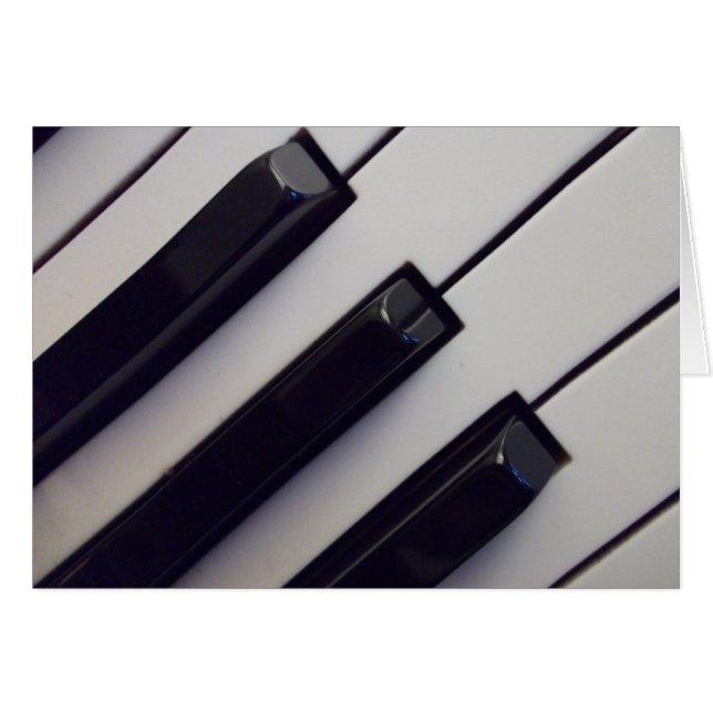 Carte de clés de piano (Devant horizontal)