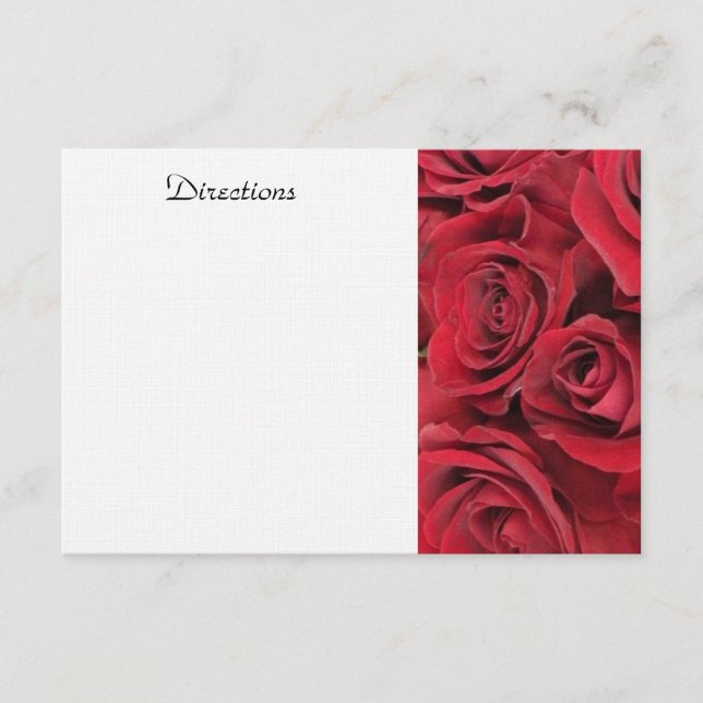 Carte de clôture de rose rouge (Devant)
