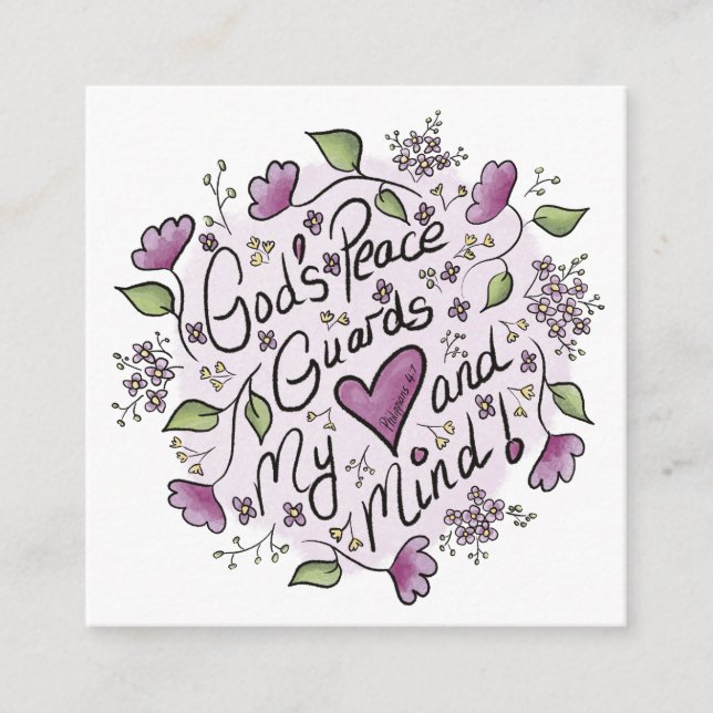 Carte de clôture pour la paix de Dieu (Devant)