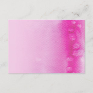 CARTE DE CLÔTURE : : rose de fuschia d'aquarelle