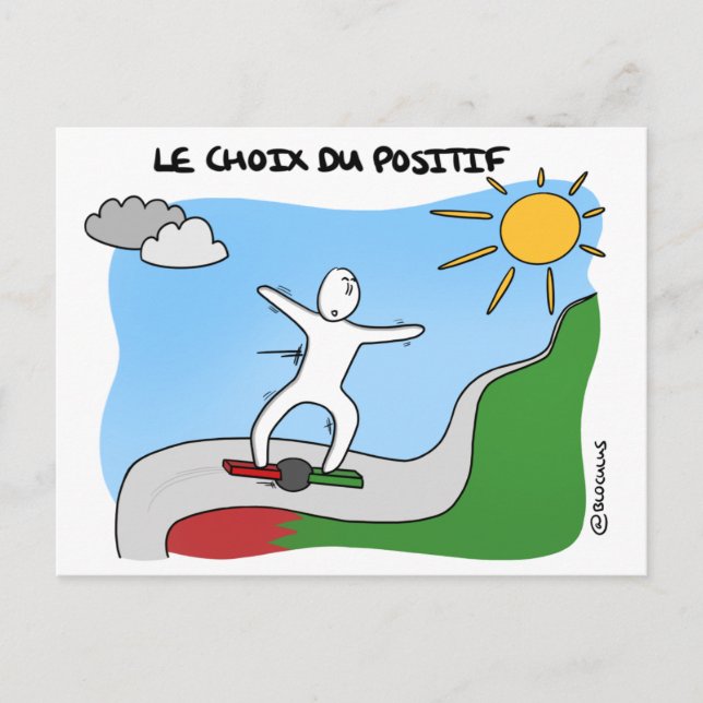 Carte de Coaching "Le choix du positif" Postcard (Front)