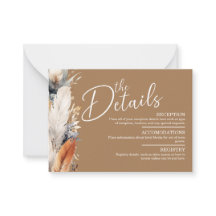 Carte de code QR Boho Moderne