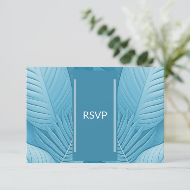 Carte de code QR de la photo de réponse RSVP de ma (Debout devant)