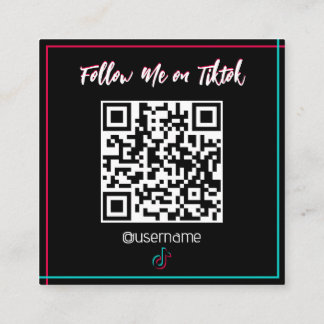 Carte de code QR des médias sociaux personnels Fol