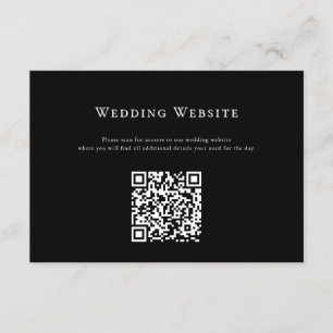 Carte de code QR du site web Mariage moderne