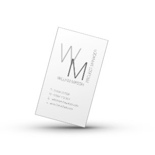 Carte de code QR professionnelle blanche simple et