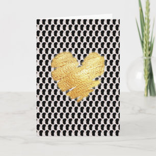 Carte de cœur aux pépites fondues de glace irrésis