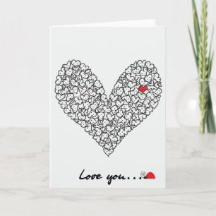Carte de coeur, carte de Saint-Valentin