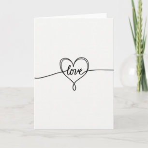 Carte de cœur d'amour éternel