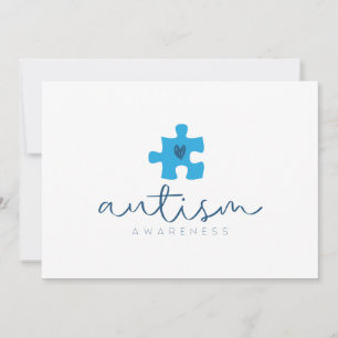carte de cœur de pièce de puzzle bleue de sensibil