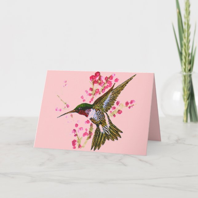 Carte de colibri (Devant)