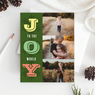 Carte de collage de photos de famille pour les fêt