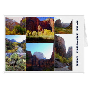 Carte de collage du parc national Zion