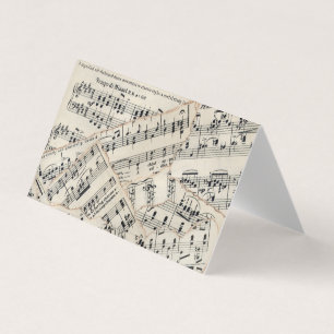 Carte de collage papier vintage feuille