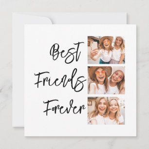 Carte de collage photo cadeau Best Friends Forever