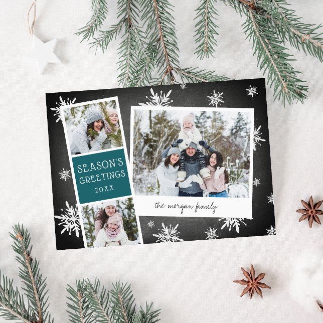 Carte de collage photo de Noël (Créateur téléchargé)
