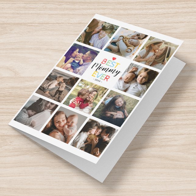 Carte de collage photo pour la fête des mères (Créateur téléchargé)