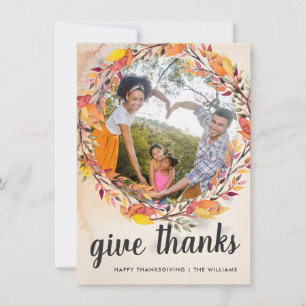 Carte de collage photo Thanksgiving   Abondance d'