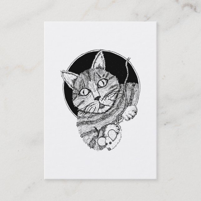 Carte de collection d'art d'ACEO "du chat de (Devant)