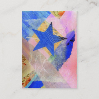 Carte de collection d'artiste de l'étoile bleue