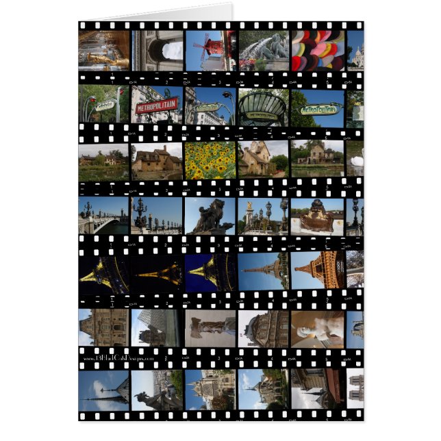 Carte de collections de Paris (Devant)