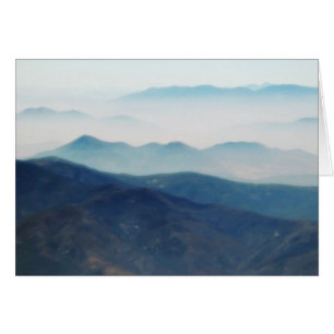 Carte de collines de matin