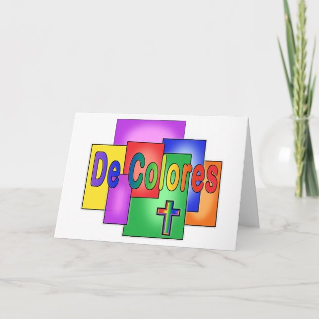 Carte De Colores Vitrail arc-en-ciel (Devant)