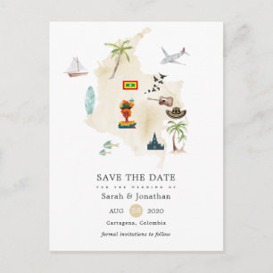 Carte de Columbia Cartagena Destination Wedding