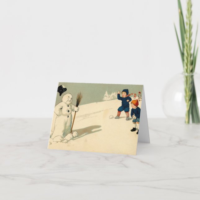 Carte de combat vintage Snowball (Devant)