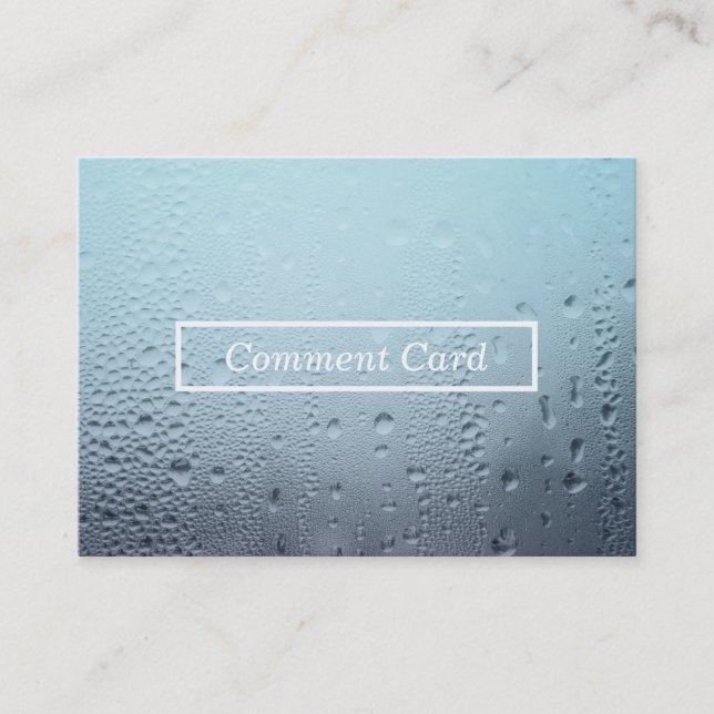 carte de commentaire en verre vapeur (Devant)