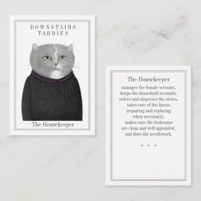 CARTE DE COMMERCE CAT DU MÉNAGE (Devant / Derrière)