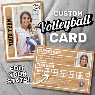 Carte de commerce du joueur de volleyball Souvenir