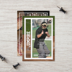 Carte de commerce Souvenir de base-ball Juge-arbit