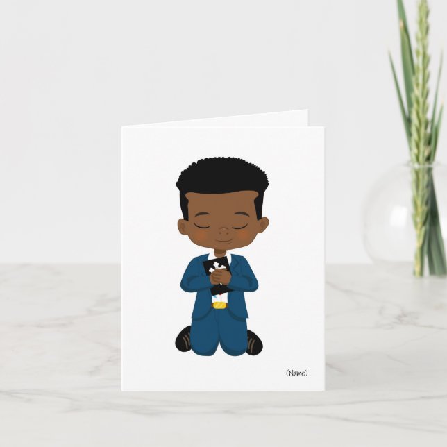Carte de communion africaine-américaine personnali (Devant)