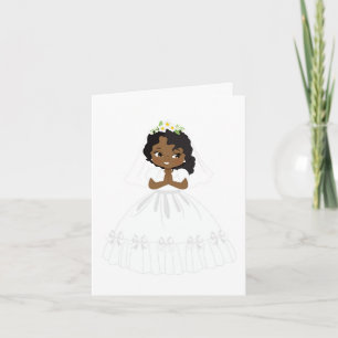 Carte de communion afro-américaine First Holy Comm