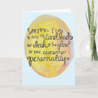 Carte de compliment général "Votre personnalité in