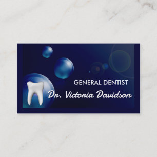 Carte de conception de bulle bleue pour dentiste g